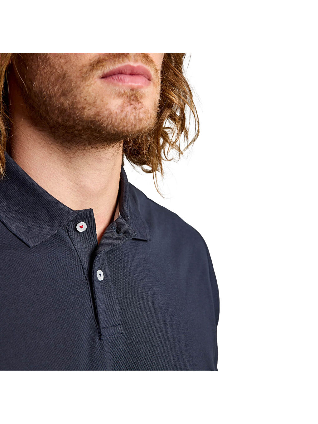 Lacivert Deck Polo Ss Erkek Mavi Polo Tişört-2