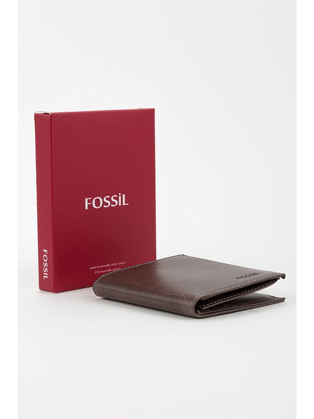 Kutulu Hakiki Deri Gri Crazy Dikey Küçük Boy Erkek El Portföyü Cüzdan-5