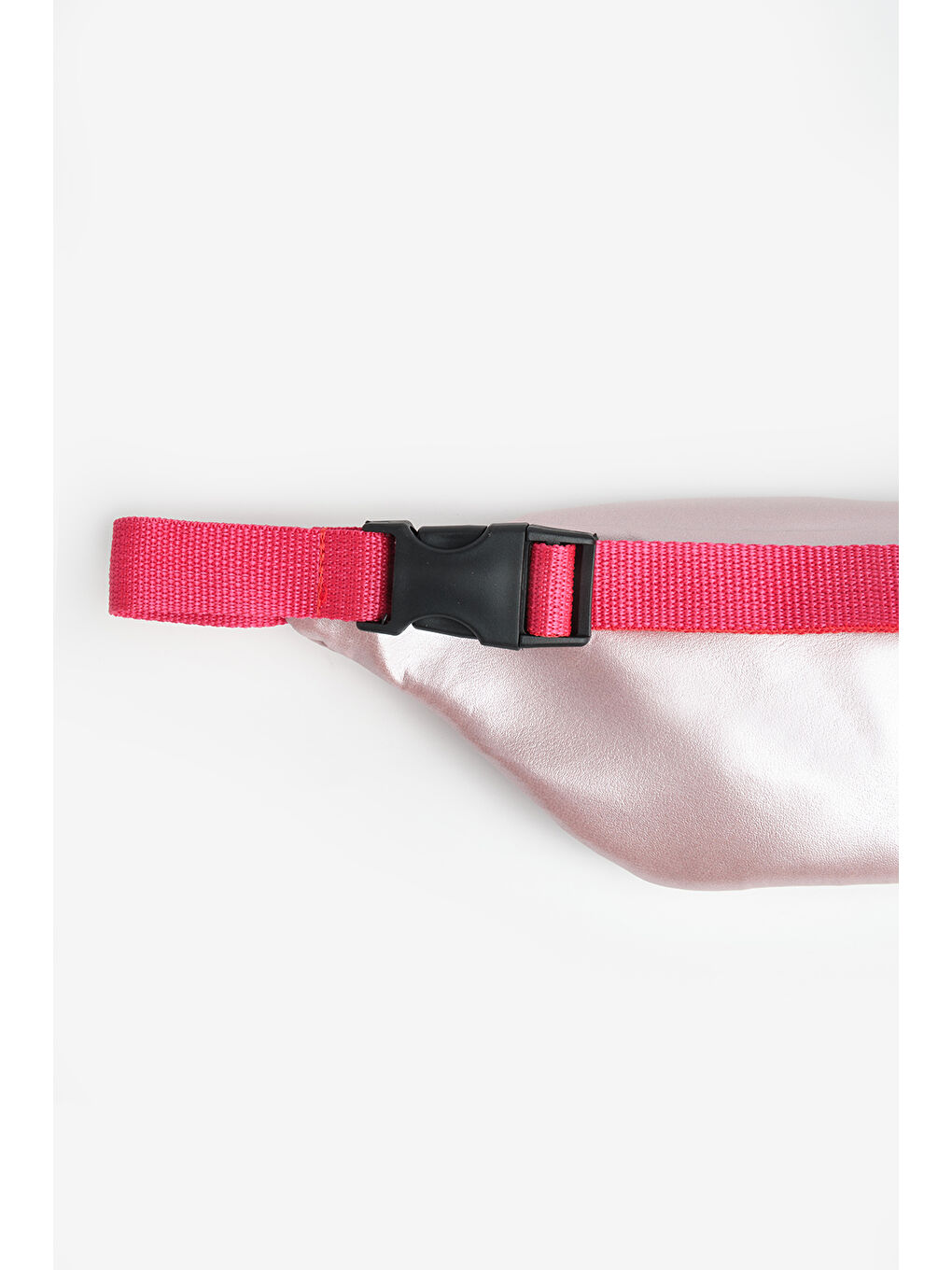 Pembe Pudra Kalp Desenli Kız Çocuk Bel Çantası-2