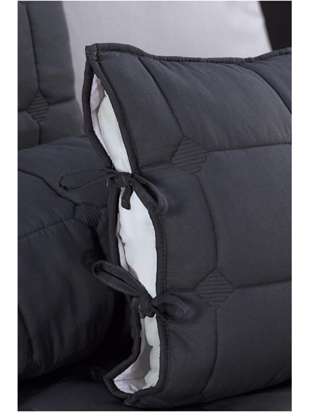 Cratos Comfort Çift Kişilik Yatak Örtüsü Antrasit-1