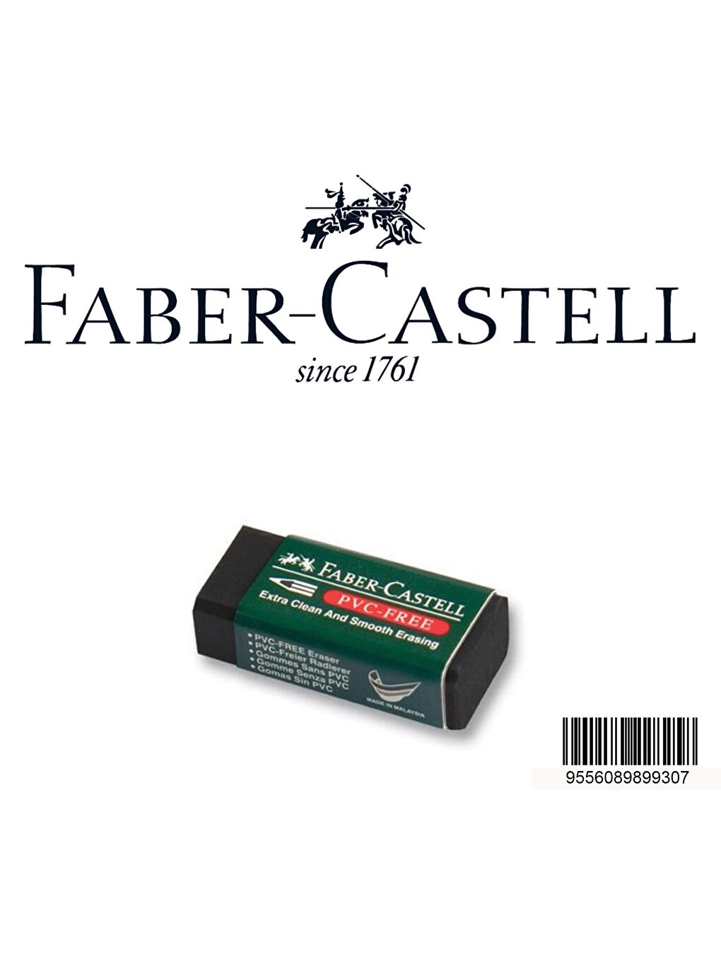 Küçük Boy Pvc Free SİYAH Silgi No:30 1 Adet-3