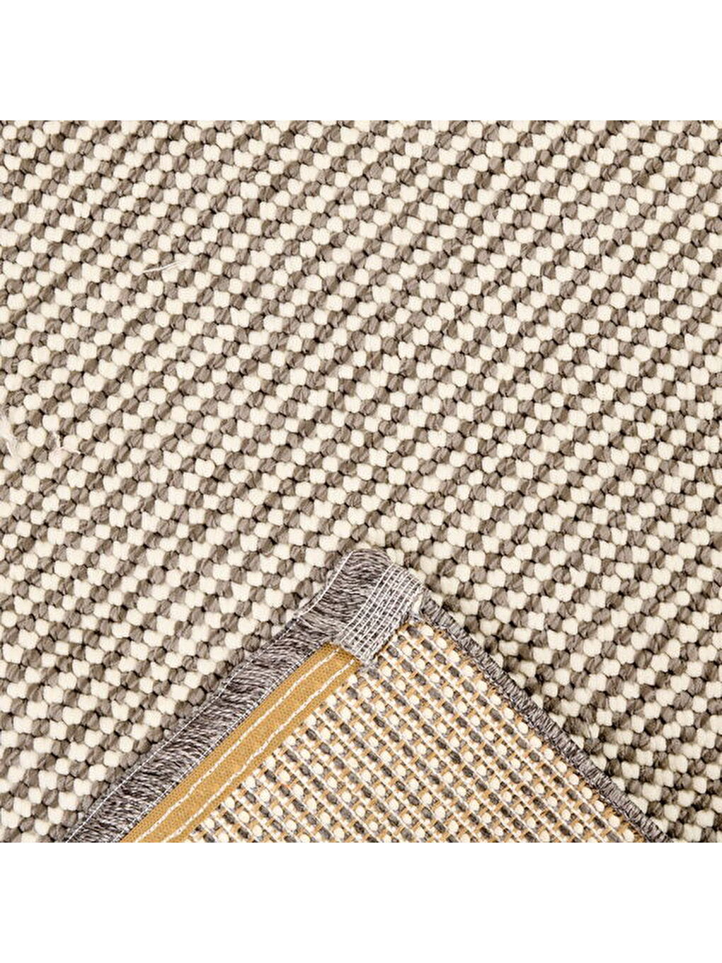 Soft Otantik Dekoratif Halı - Gri - 80x150 cm-3