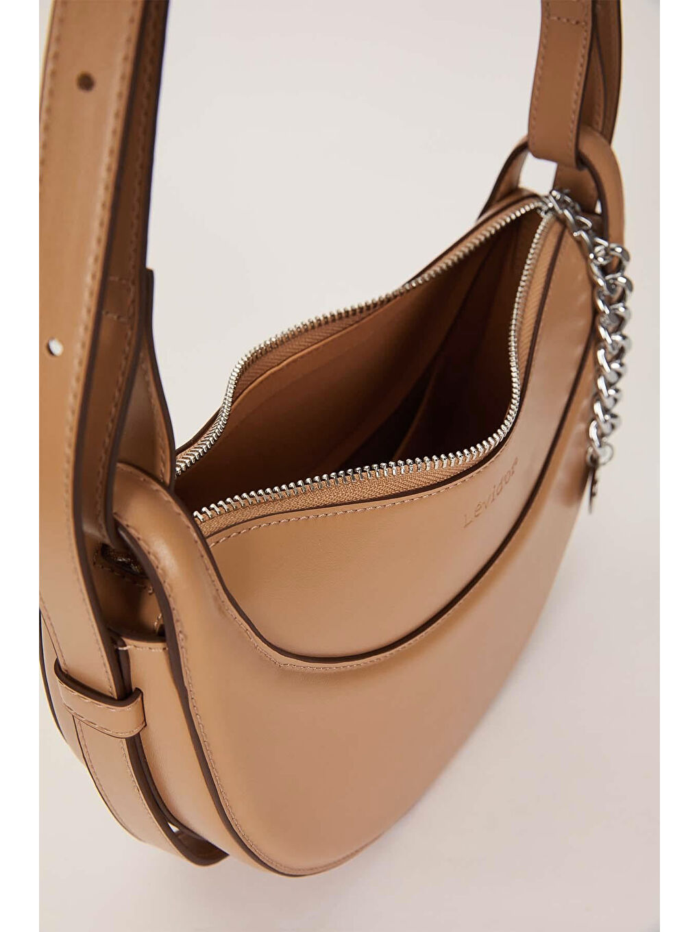 Kahverengi Birleştirilebilir Askılı Deri Çanta 930624 Camel-3