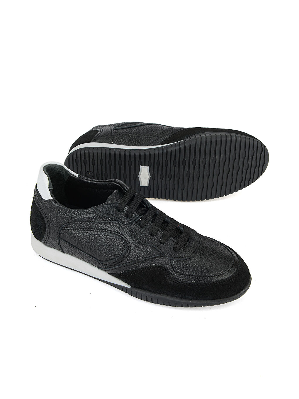 Kadın Hakiki Deri Günlük Sneaker 1611022Z2743 Siyah-3