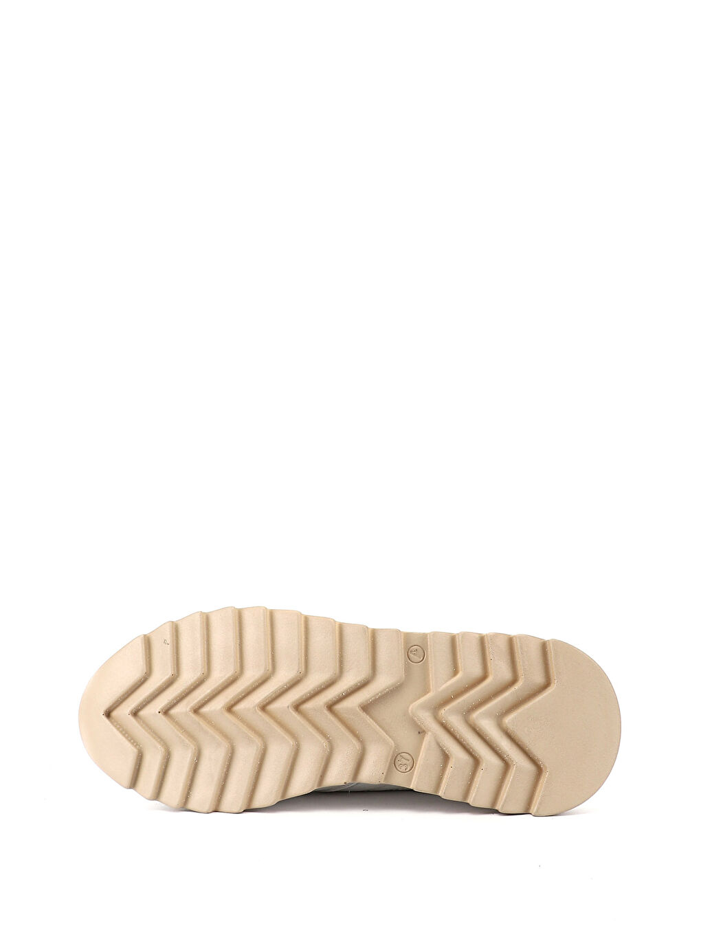 Beyaz Kadın CANLI BEYAZ Bağcıklı Dolgu Taban Hakiki Deri Sneaker-3