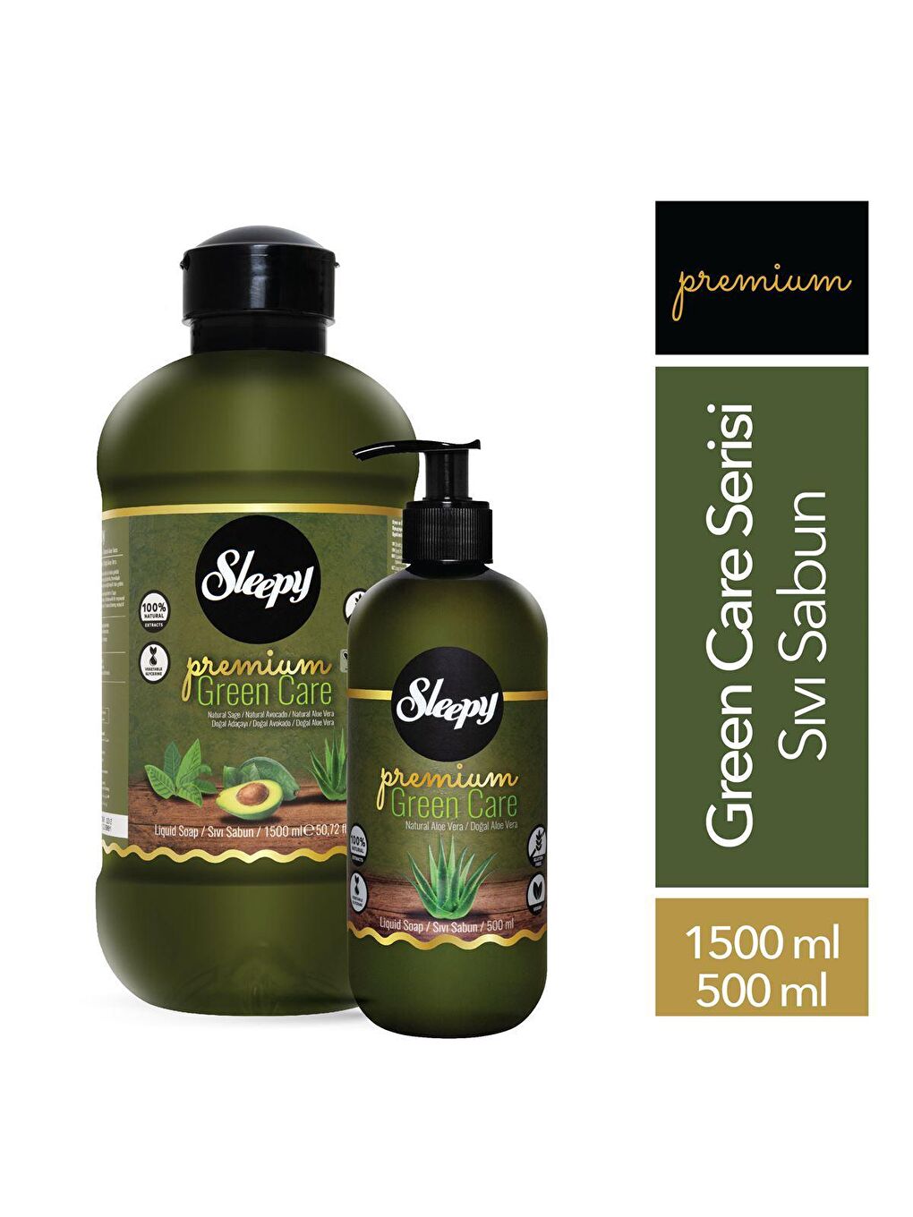 Sleepy Premium Green Care Serisi Sıvı Sabun 1500 ml + 500 ml