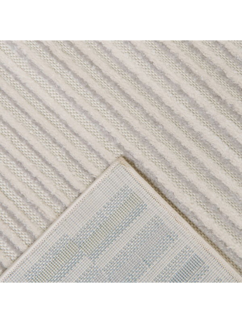 Soft Mono Tozumaz Antialerjik Halı - Kırık Beyaz - 120x180 cm-3