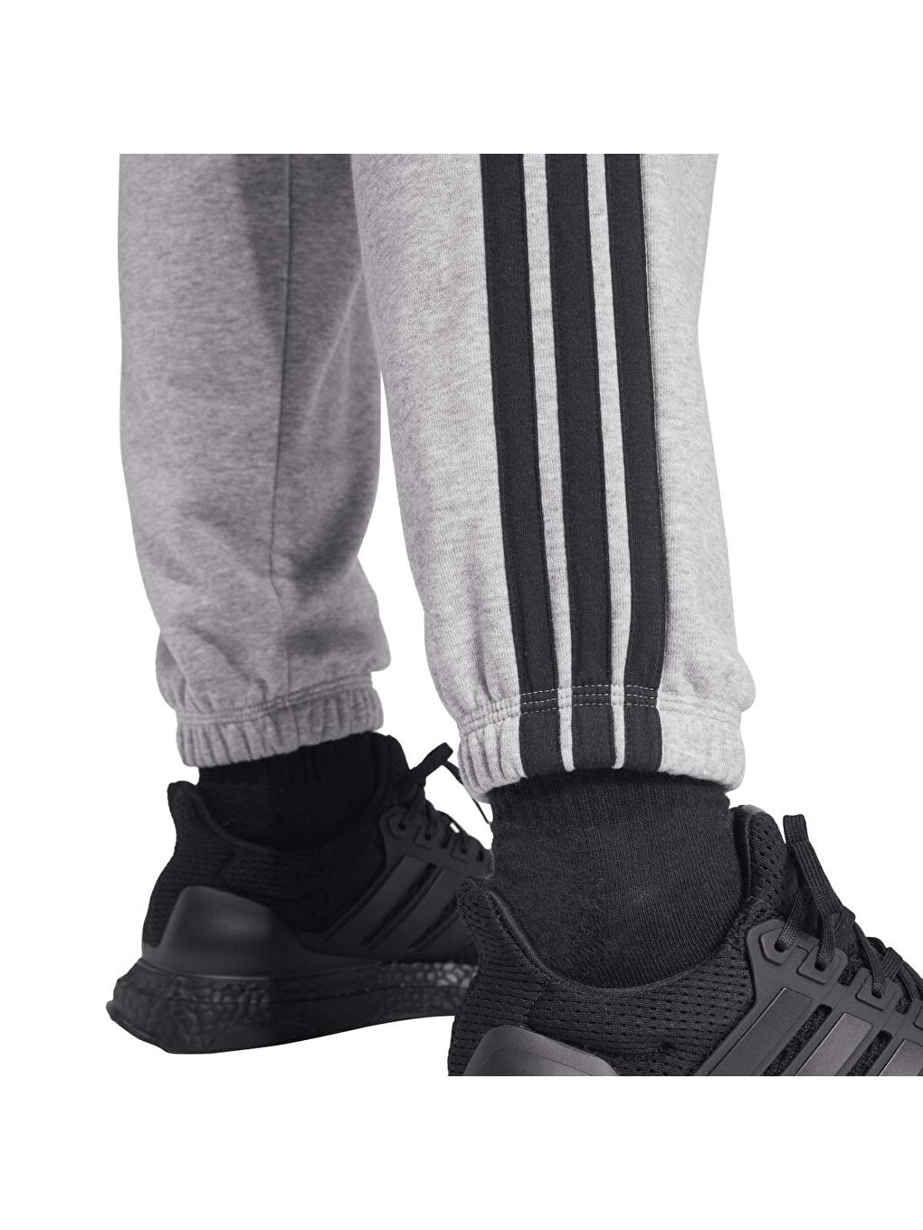 Essentials 3-Stripes French Terry Kadın Gri Eşofman Altı-4