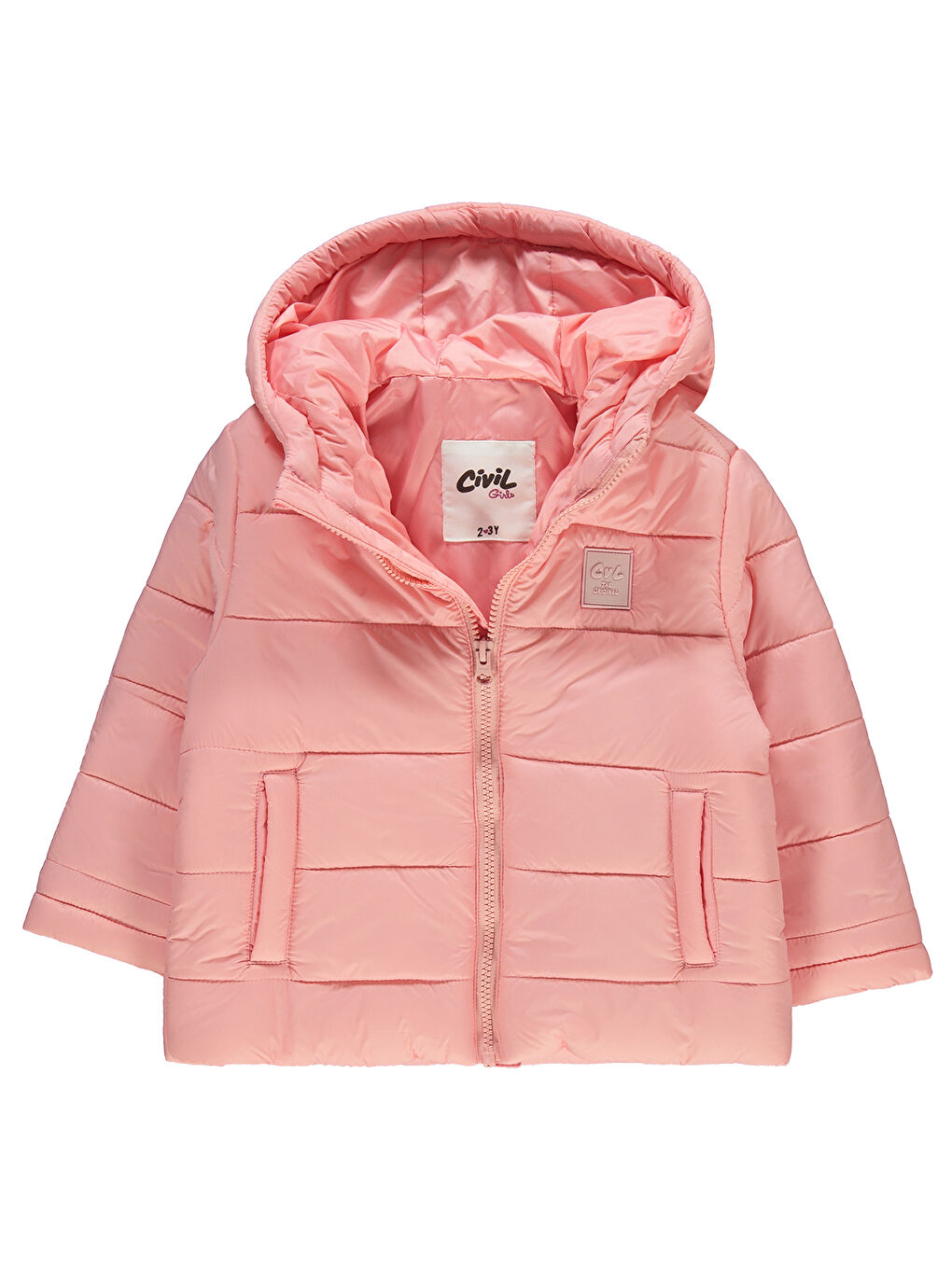 Pembe Girls Kız Çocuk Mont 2-5 Yaş Pudra-2