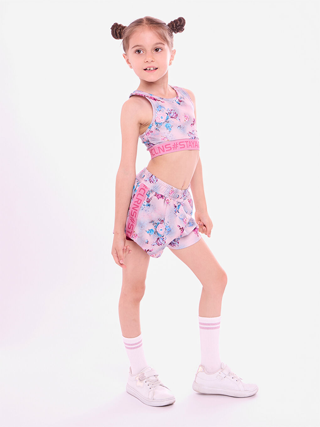 Lila Skybloom Şort Tayt-1