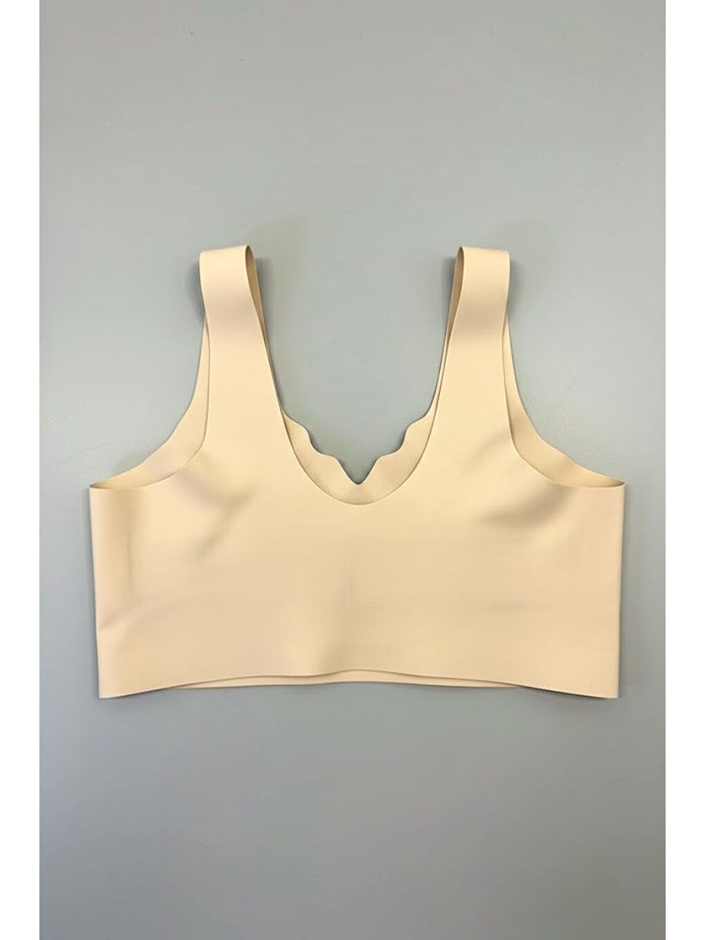 Bej Balensiz Dikişsiz Lazer Önden Çıtçıtlı Pedli Sütyen C26205 Ten-1