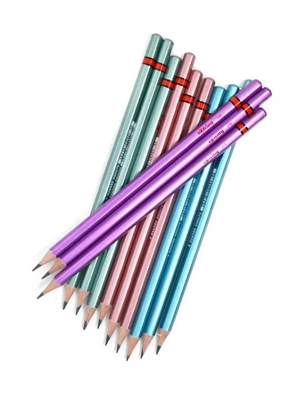 Rotring Metalik Kurşun Kalem 4 Lü 1 Paket Siyah Renkli Kurşun Kalem 4 Renk Hb Kurşun Kalem-2