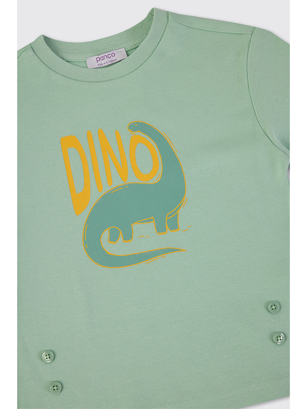 Erkek Çocuk Dinozor Desenli Turkuaz Pijama Takımı-5
