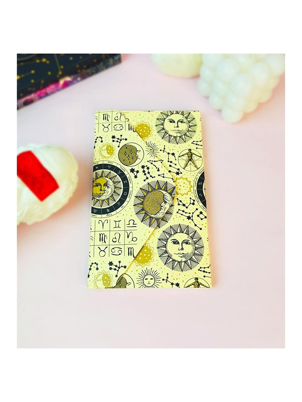 BAM HEDİYELİK EŞYA Tarot Ay Ve Güneş Tasarımlı Zarf Defter