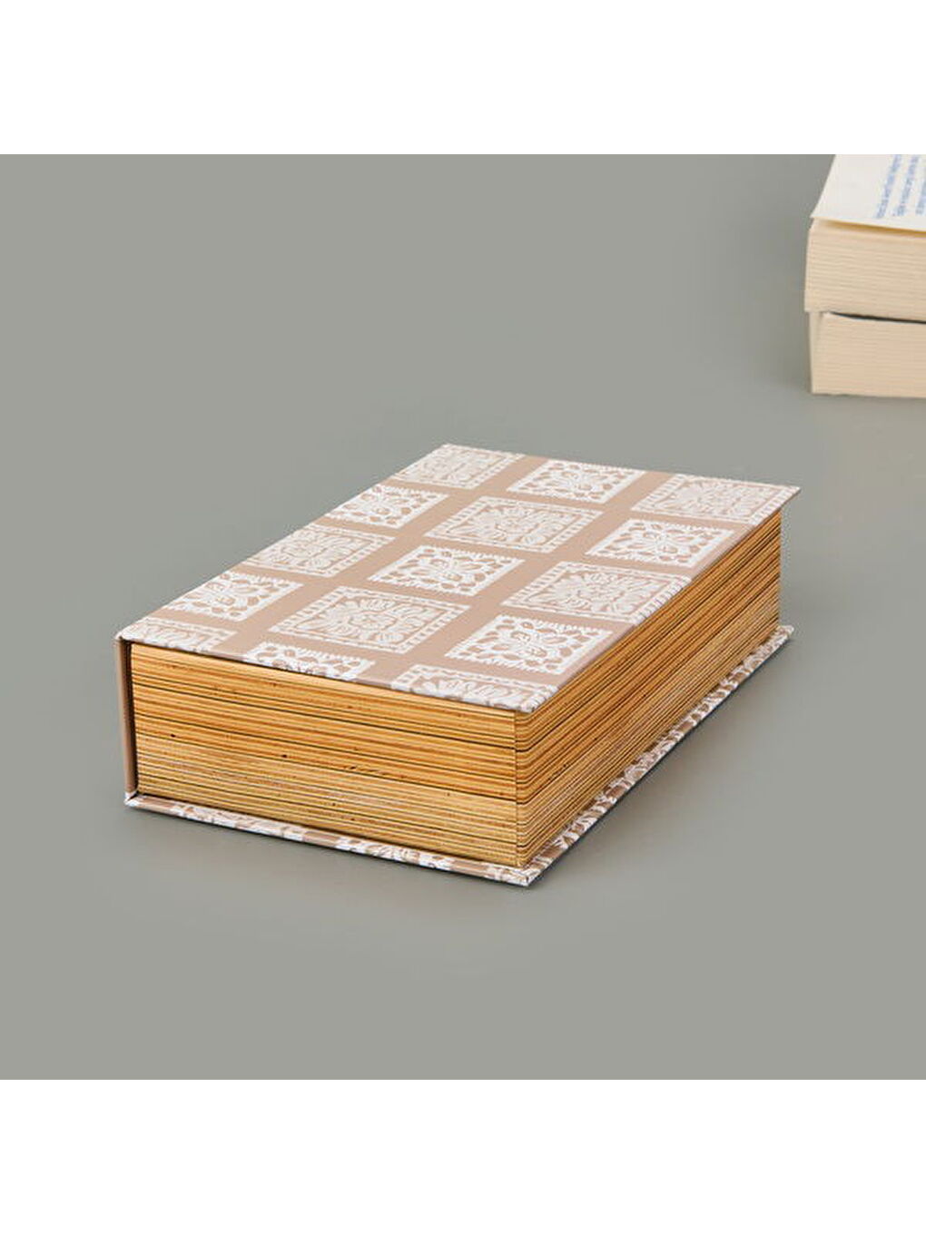 Deco La Vie Boheme Dekoratif Kutu - Bej - 19,5x12x5 cm