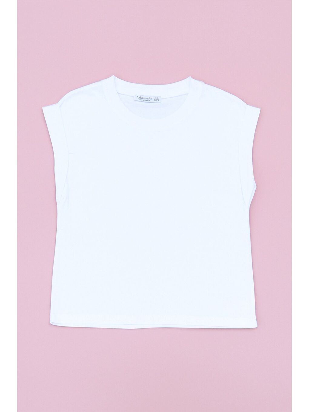 Beyaz Basic Japone Kol Kız Çocuk Tişört