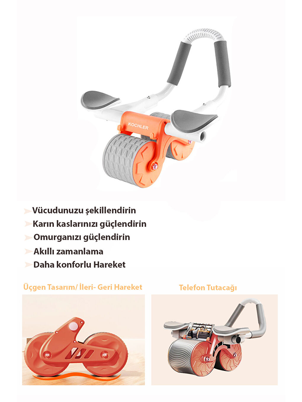 Karışık Çek Bırak - Dirsek Destekli Mekik Aleti - Karın Egzersiz Aleti-1