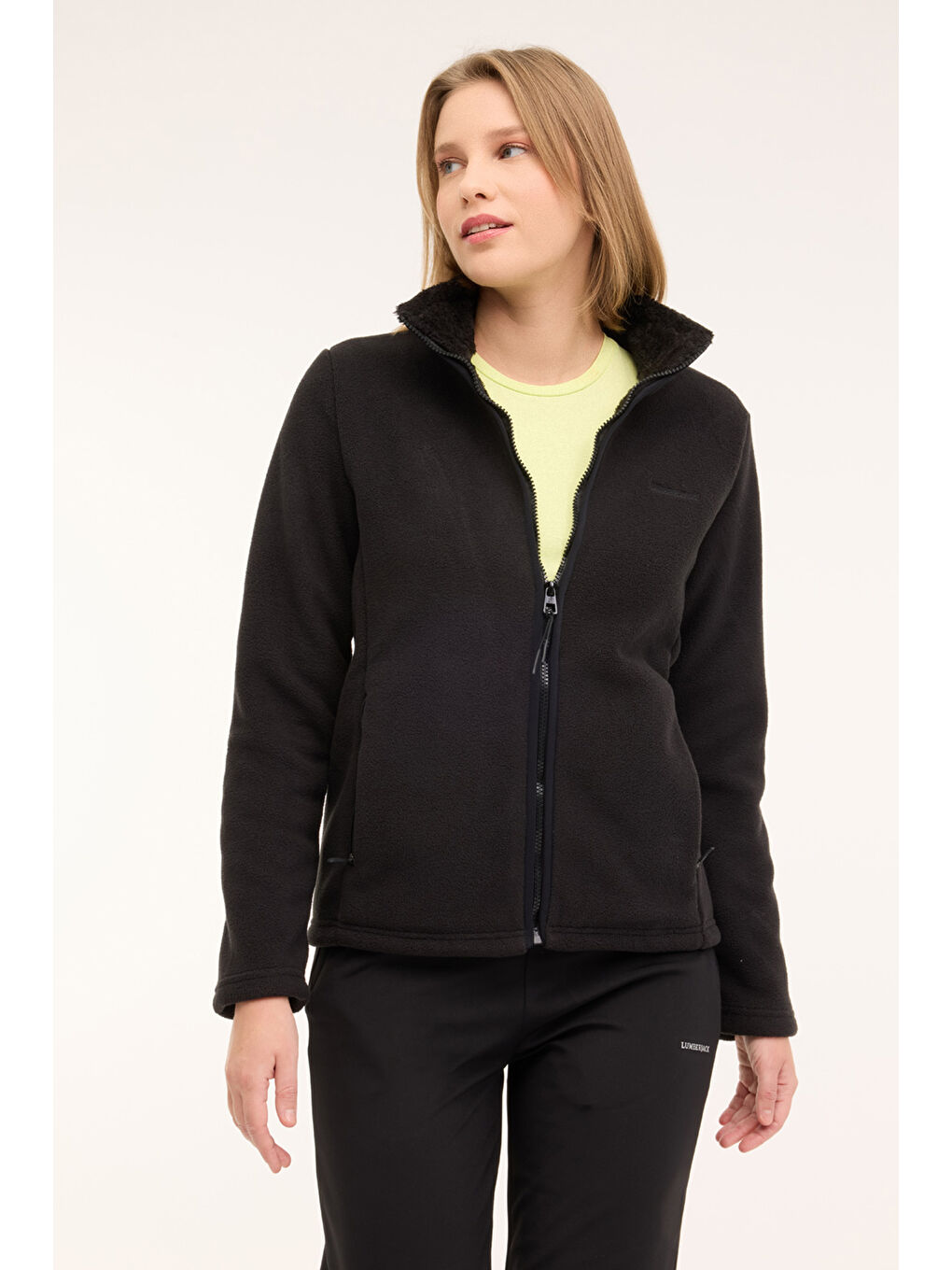 WL EDYTH 7OTD-06 4PR Siyah Kadın Polar