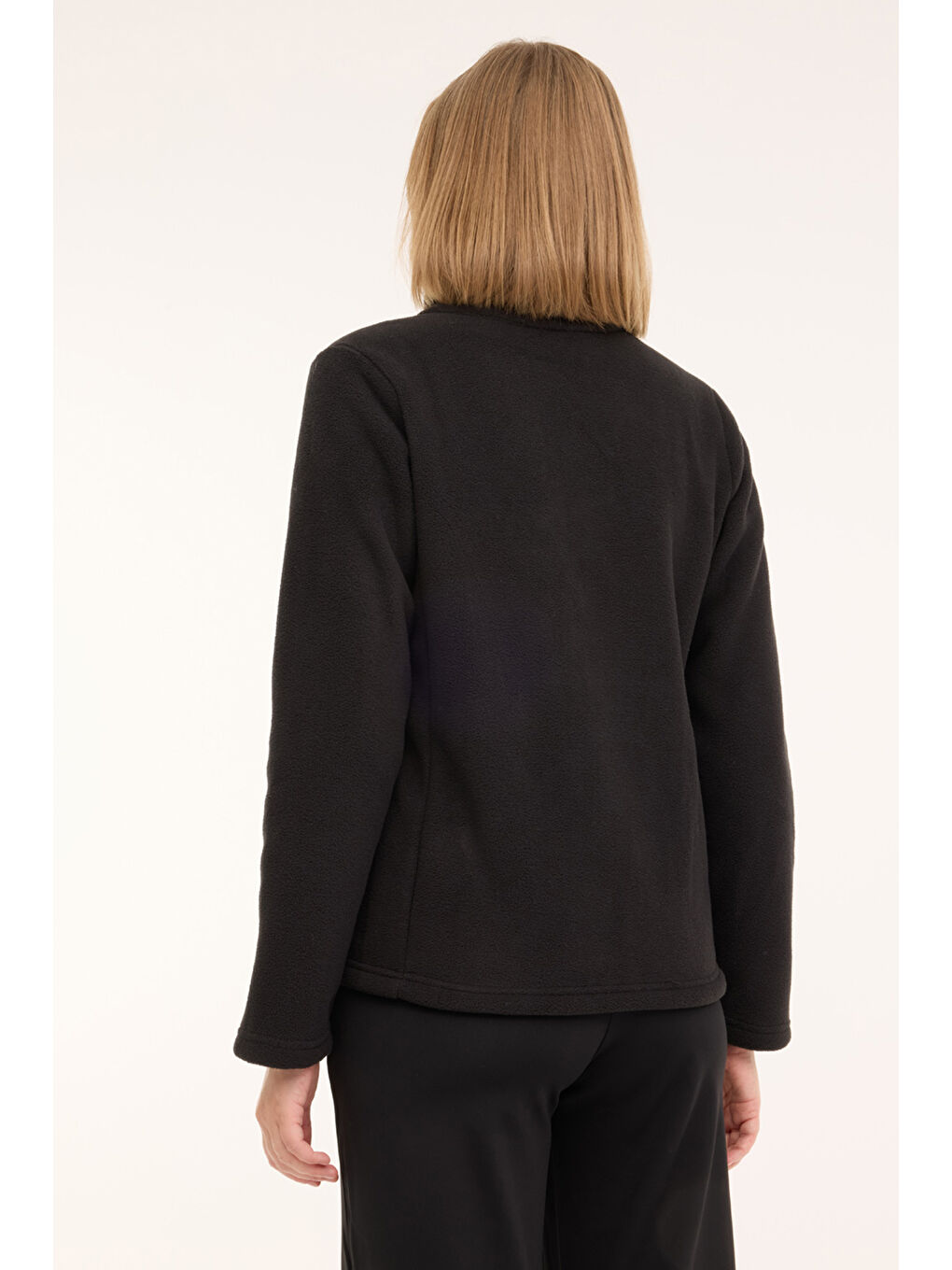 WL EDYTH 7OTD-06 4PR Siyah Kadın Polar-1