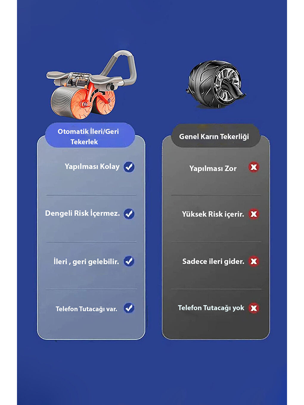 Karışık Çek Bırak - Dirsek Destekli Mekik Aleti - Karın Egzersiz Aleti-4