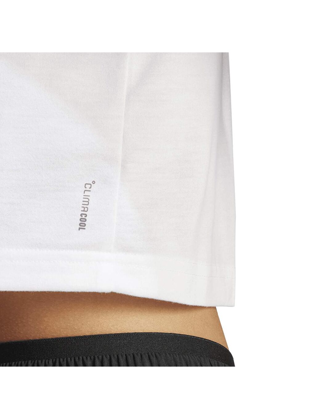 Train Essentials Boxy Workout Kadın Beyaz Yuvarlak Yaka Tişört-3