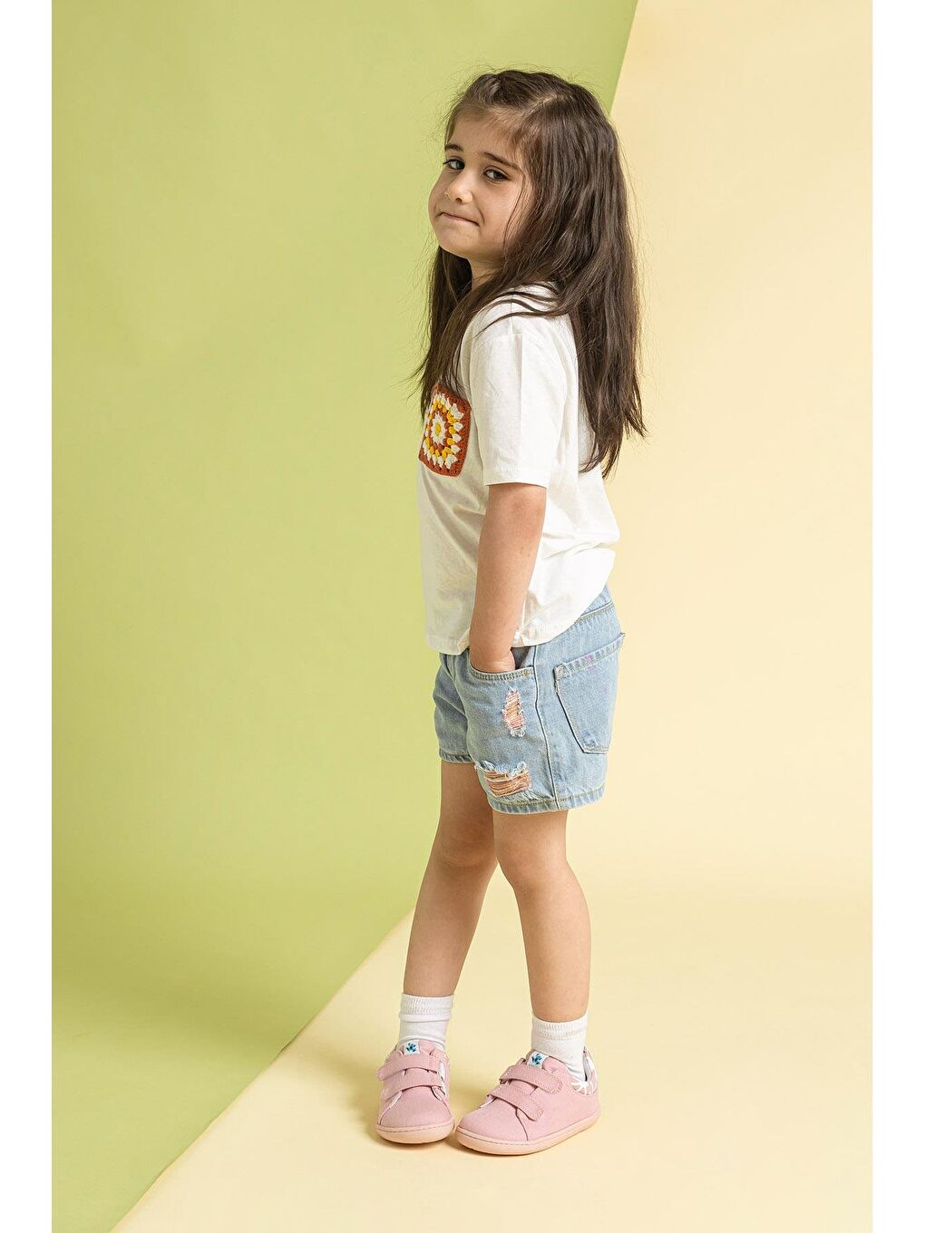 Smart Walker Recycled Canvas Eco Pembe Barefoot Çocuk Ayakkabı-4