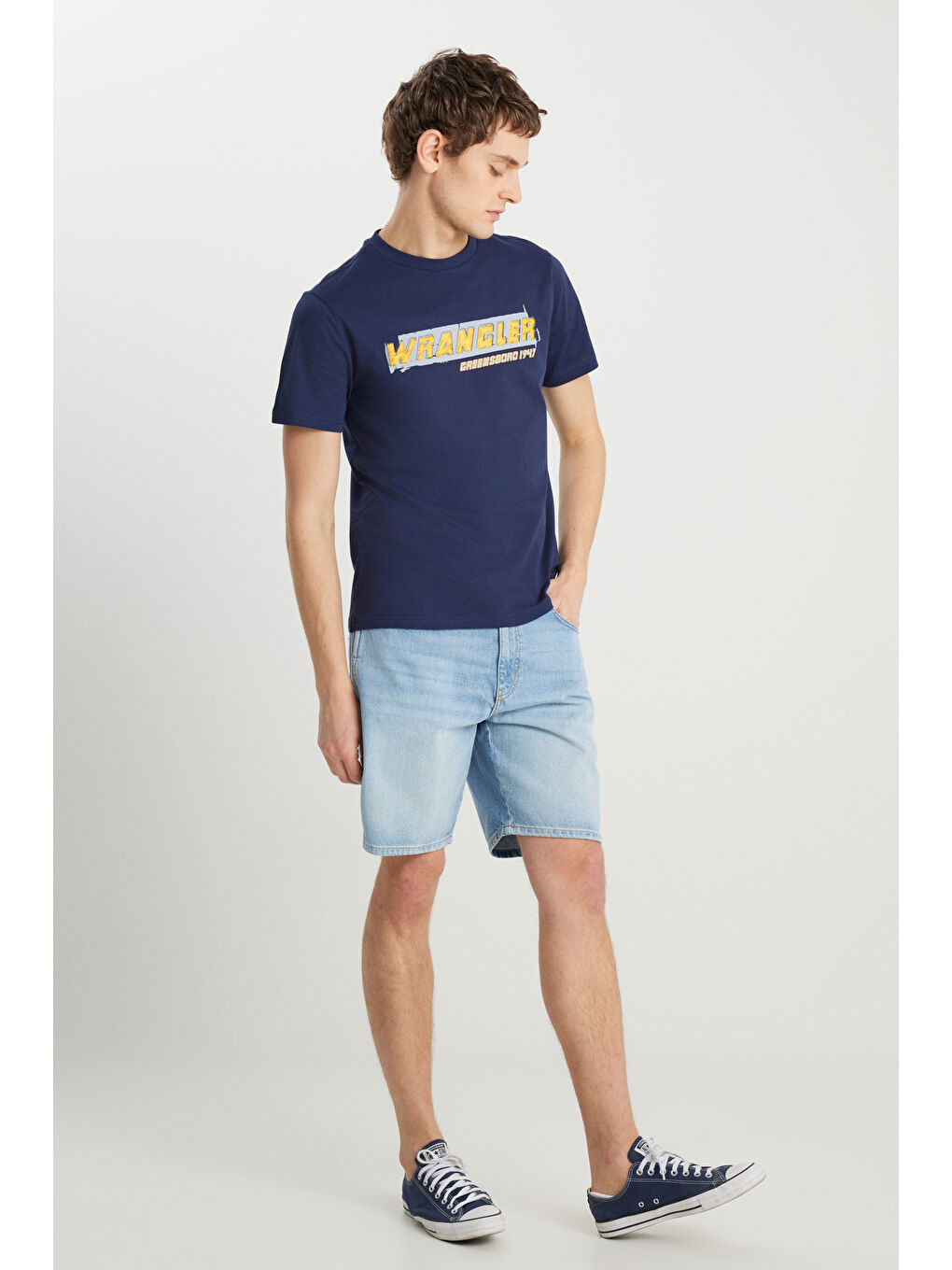 Frontier Regular Fit Normal Kesim %100 Pamuk Açık Mavi Jean Şort-1