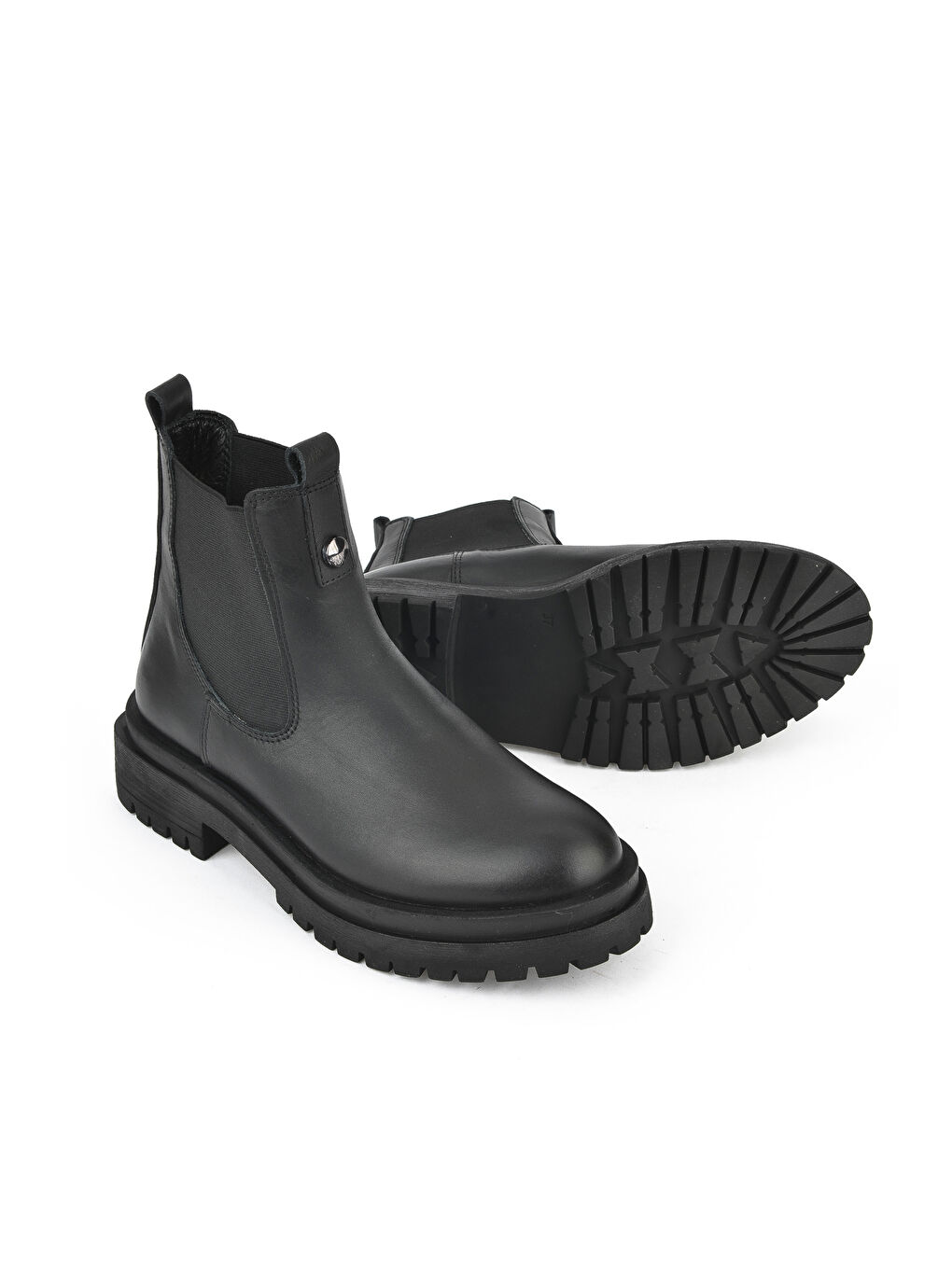 Kadın Hakiki Deri Bot 153359Z310 Siyah-1