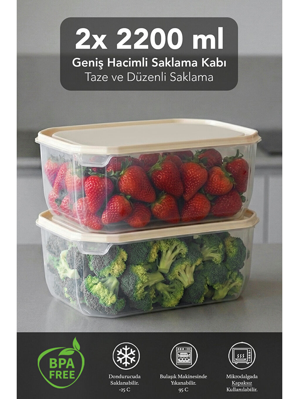 Bej Saklama Kabı Seti-1