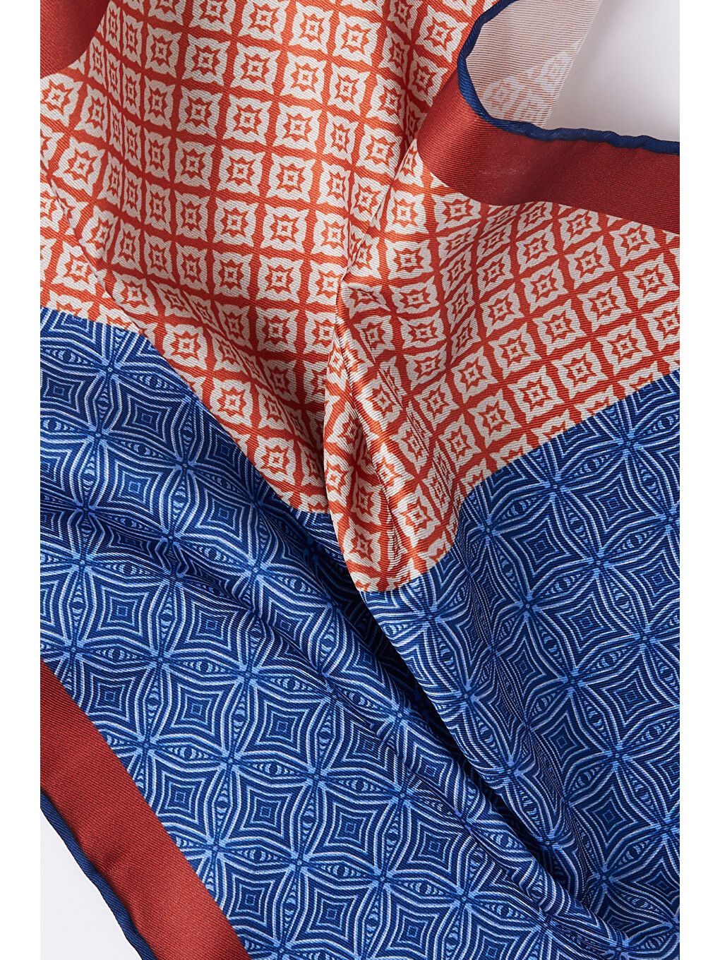 Erkek Lacivert-Bordo Desenli Mendil-2