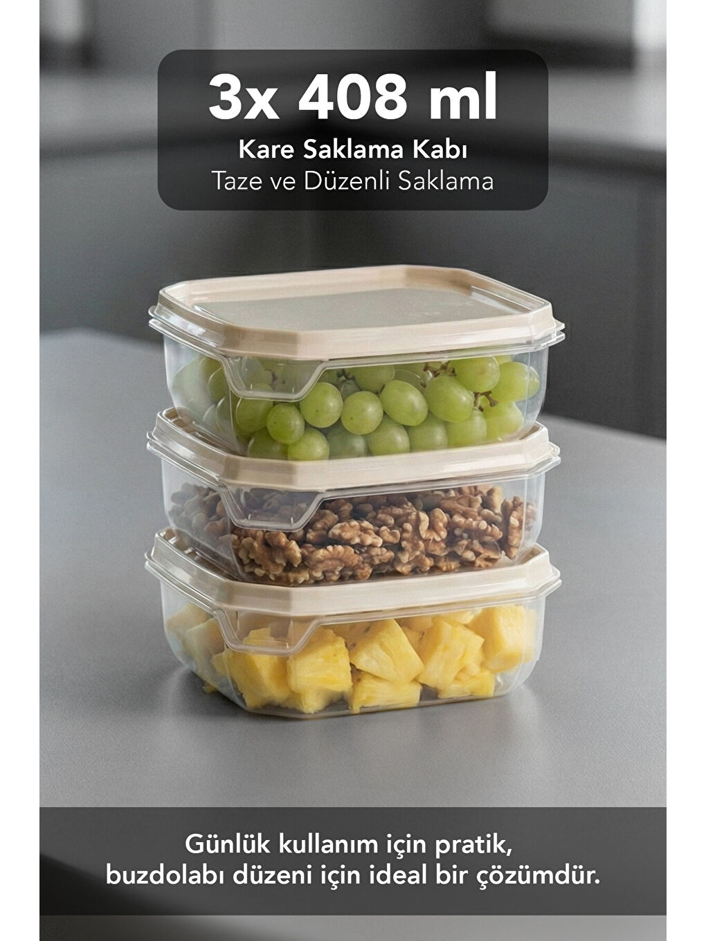 Bej Saklama Kabı Seti-2