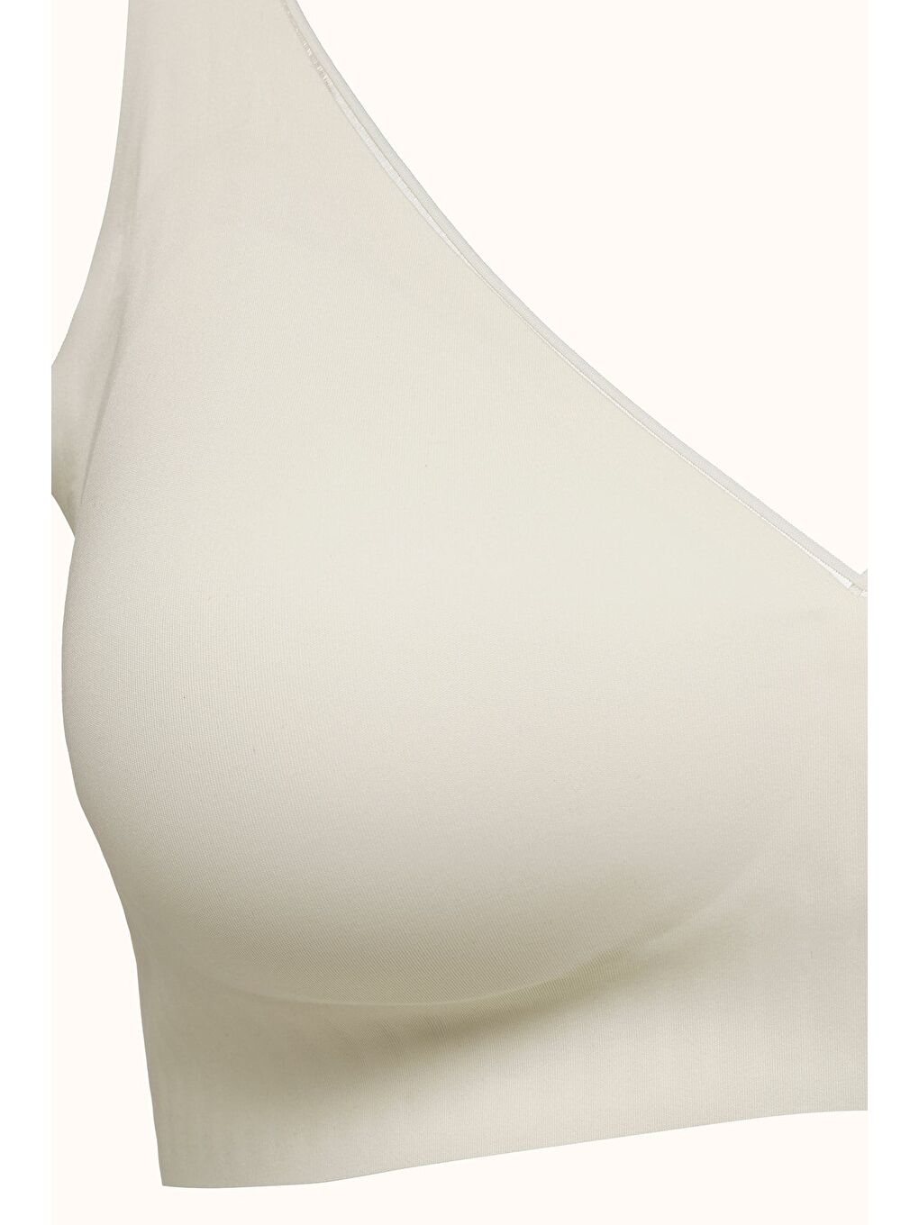 Balensiz Dikişsiz Lazer Kesim Pedli Sütyen Cc417 Ekru-1
