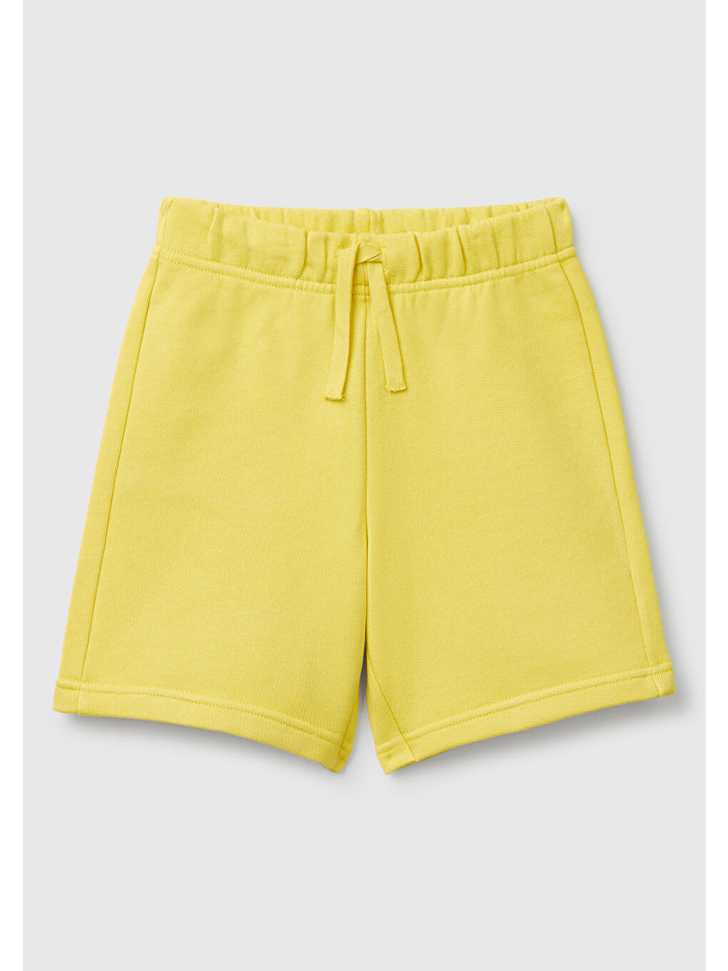 Erkek Çocuk Sarı Arka Cebi Logolu Sweat Şort