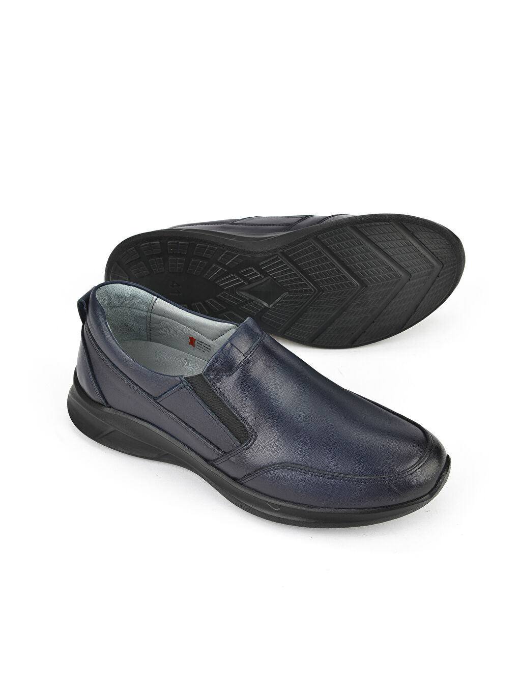 Erkek Hakiki Deri Konfor Ayakkabı 1531055Z1060 Lacivert-3