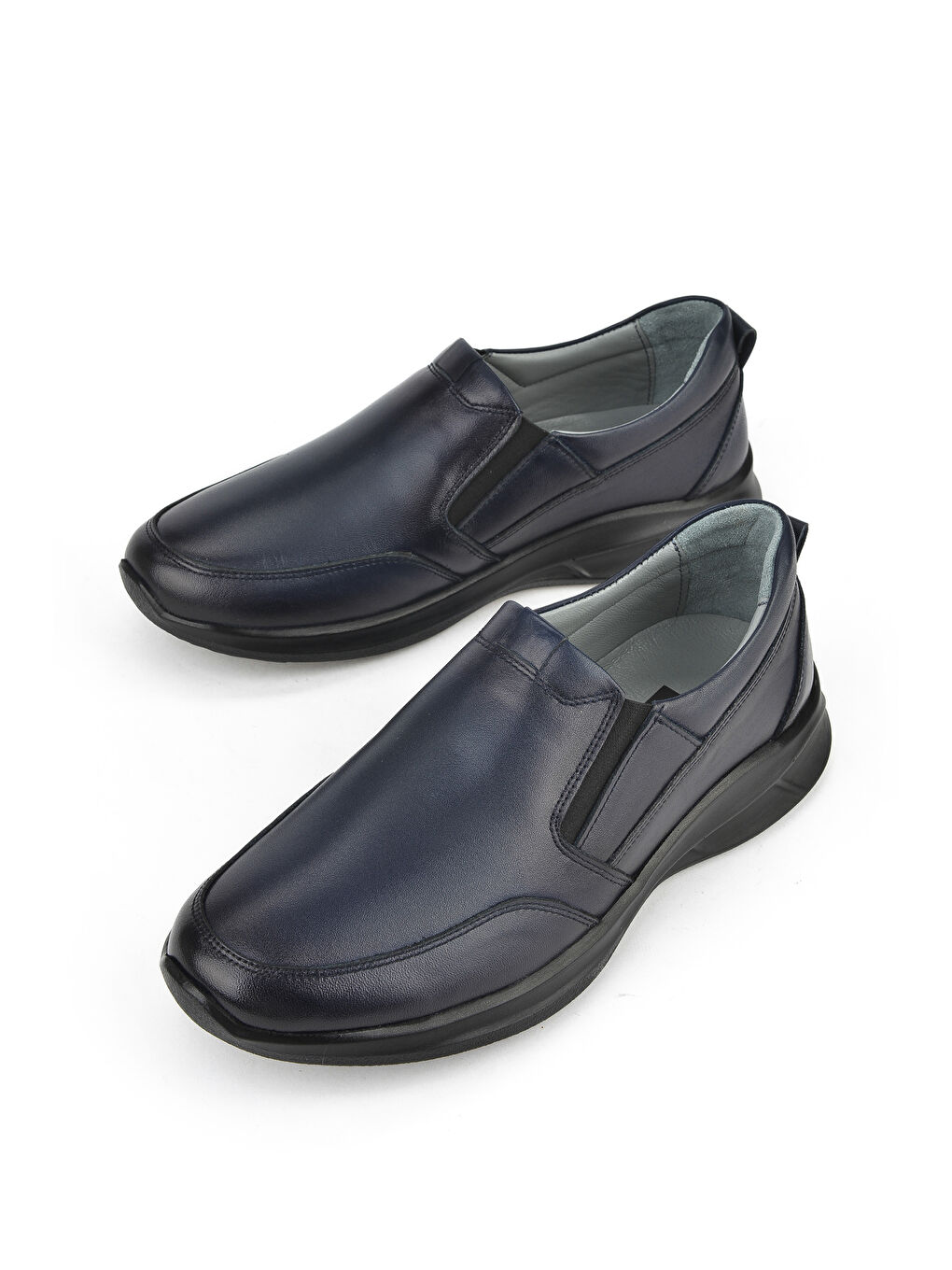 Erkek Hakiki Deri Konfor Ayakkabı 1531055Z1060 Lacivert-4