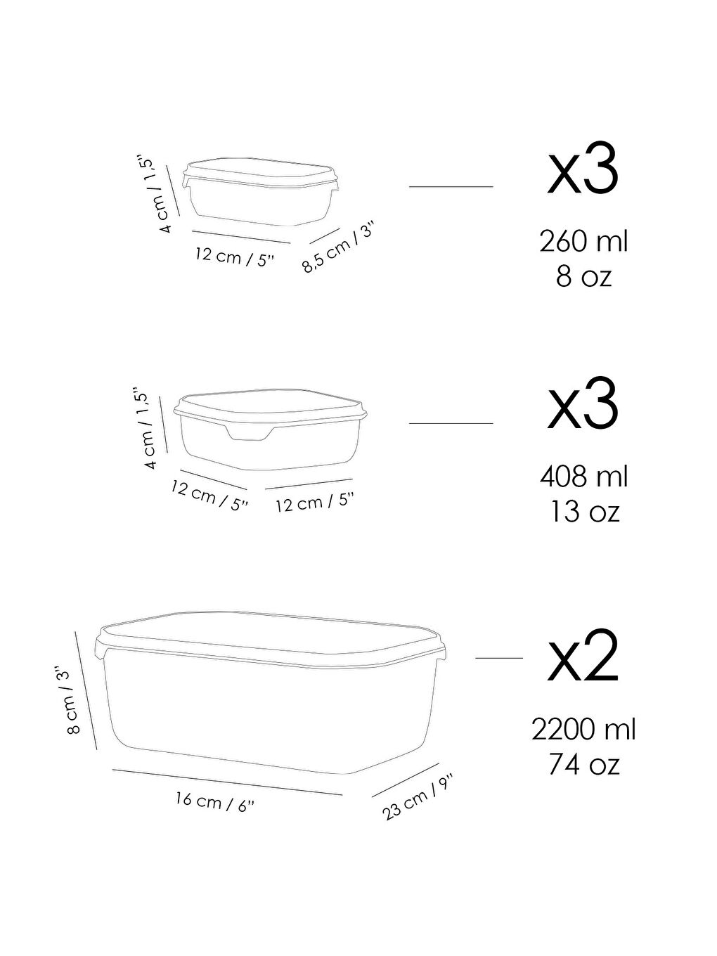 Bej Saklama Kabı Seti-4
