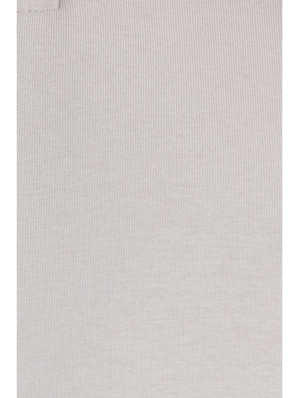 Bej Kadın Relax Fit Rahat Kesim Pamuklu İçi Polarlı Yarım Fermuarlı Taş Renk Dik Yaka Sweatshirt-5