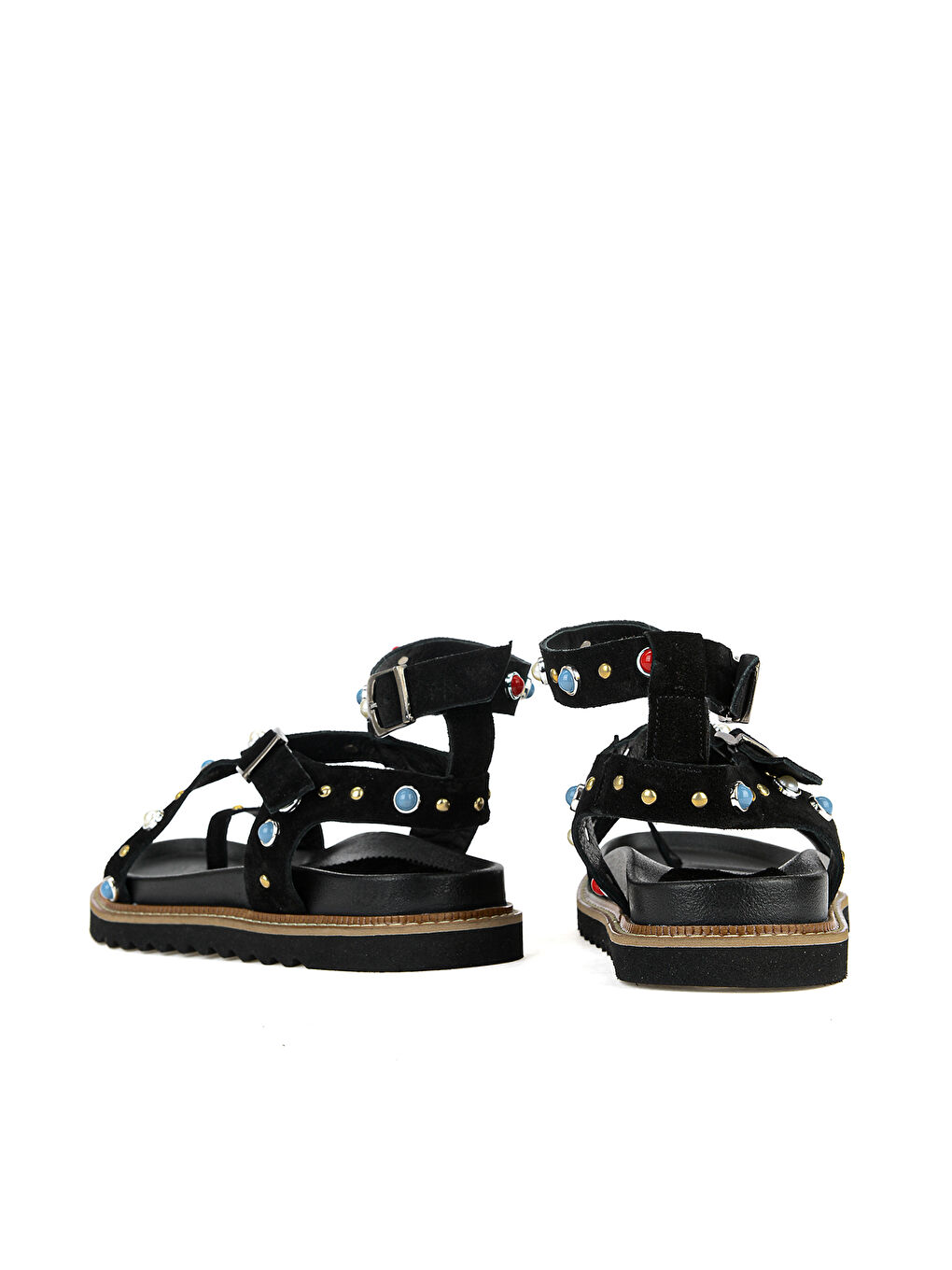 Kadın Hakiki Deri Sandalet 1611050Z8518 Siyah-2