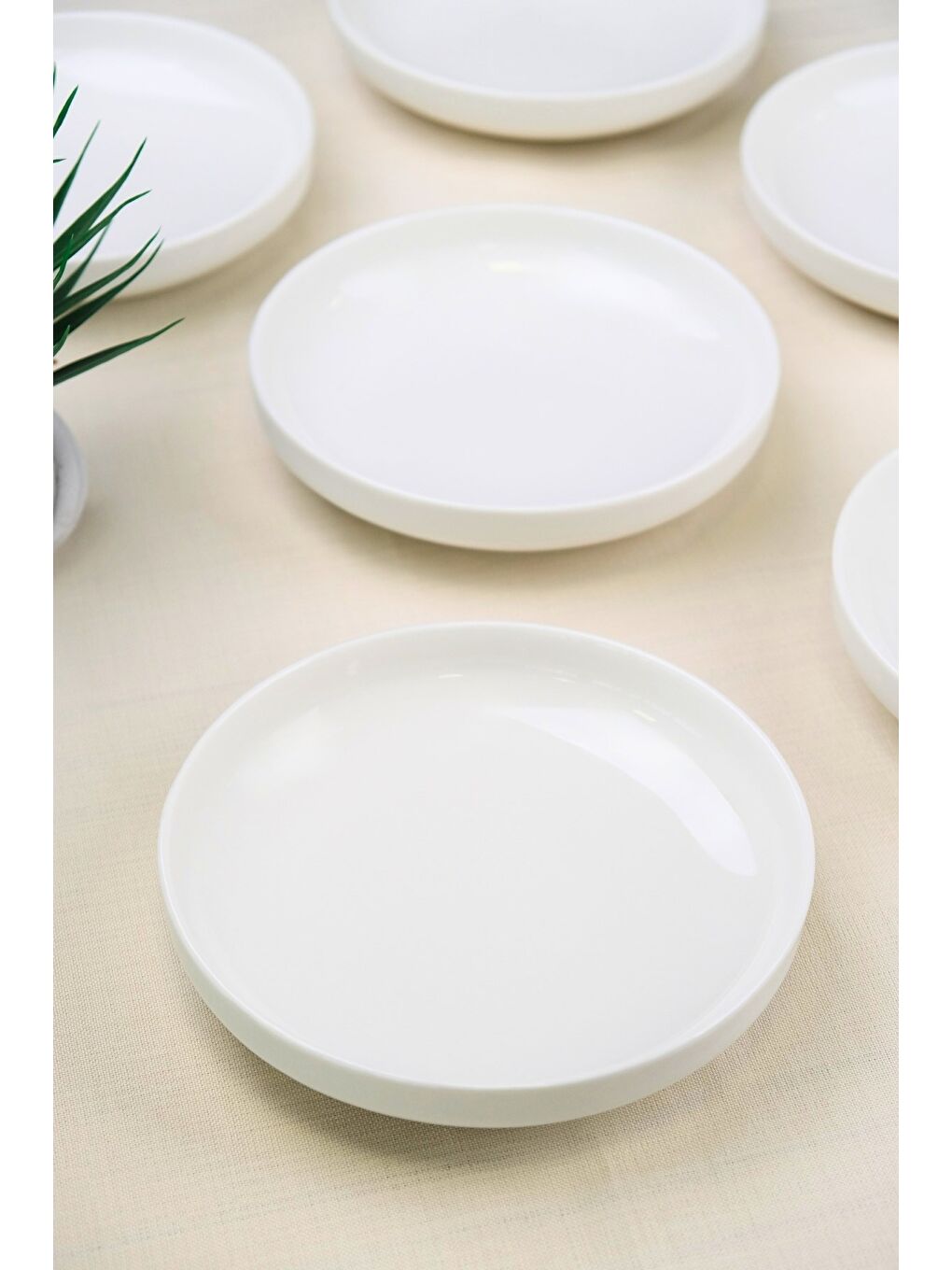 Ekru Porselen Sofia Çukur Tabak 18,5cm 620cc 6 LI-2