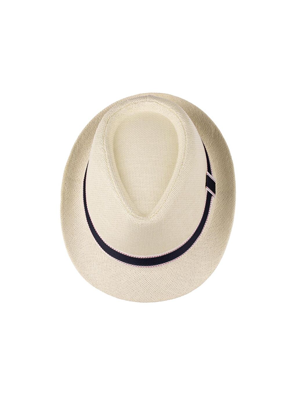 Ekru Erkek Kemer Detaylı Hasır Şapka Y25750-13 Krem-1