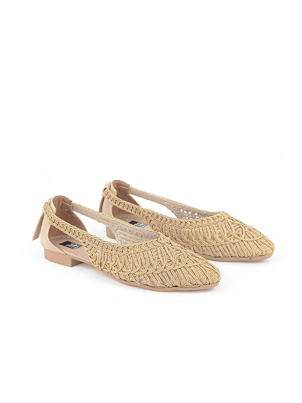 Bej Hasır Örgü Kadın Babet 1611060Z1512 Ten-1