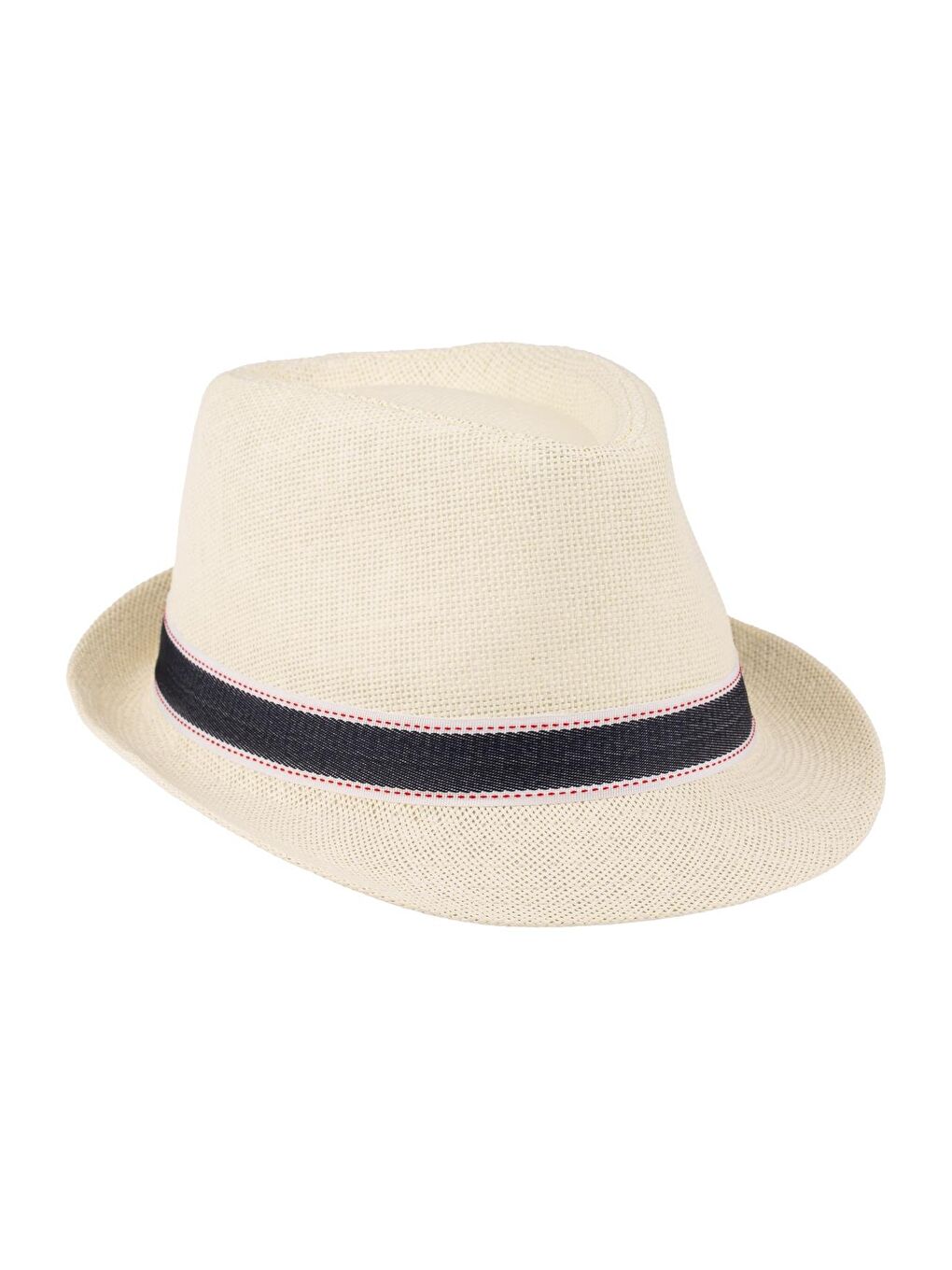 Ekru Erkek Kemer Detaylı Hasır Şapka Y25750-13 Krem-2