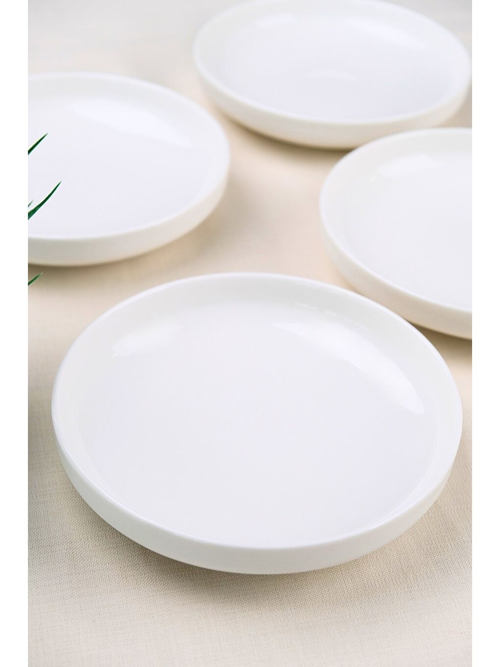 Ekru Porselen Sofia Çukur Tabak 18,5cm 620cc 4 LÜ-1