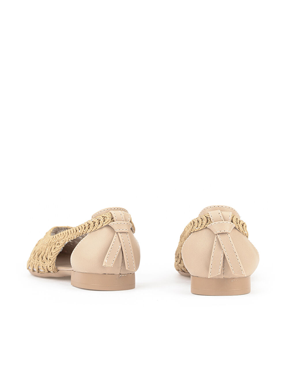 Bej Hasır Örgü Kadın Babet 1611060Z1512 Ten-2