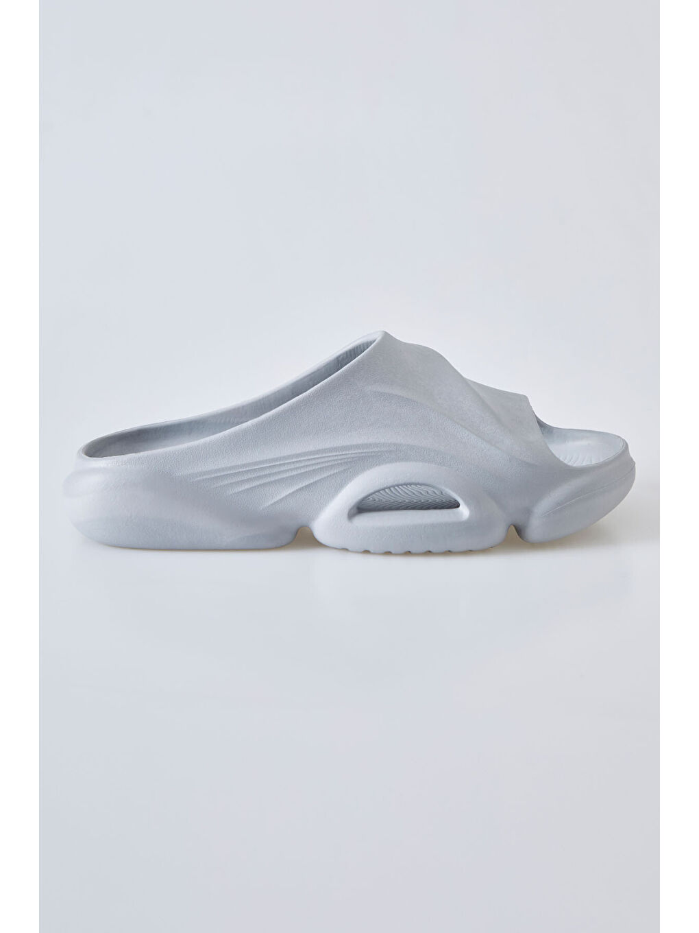 Mavi Buz Yüksek Tabanlı Bantlı Erkek Terlik -89303