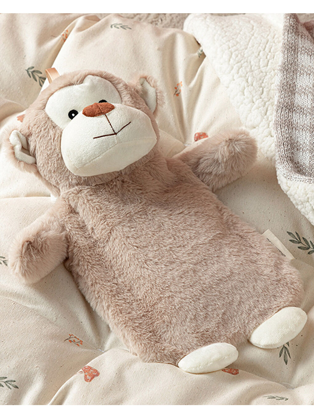 Little Monkey Pelüş Sıcak Su Torbası Bej