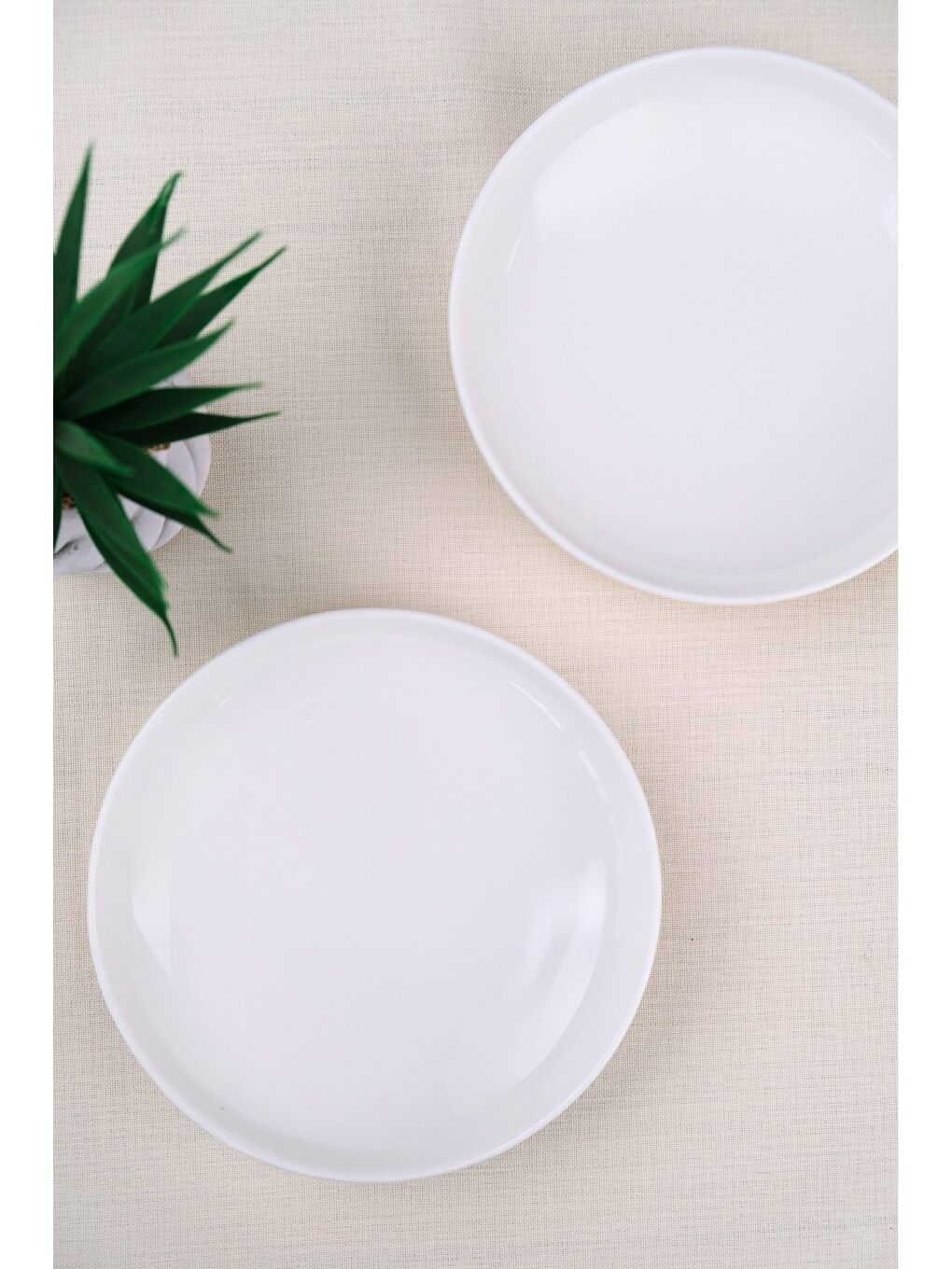 Ekru Porselen Sofia Çukur Tabak 18,5cm 620cc 2 Lİ-3