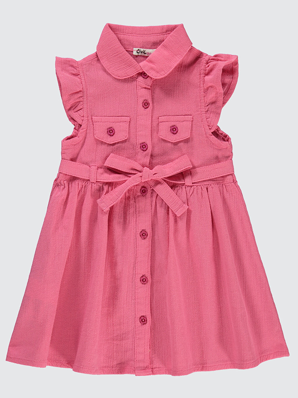 Girls Kız Çocuk Elbise 2-5 Yaş Mercan