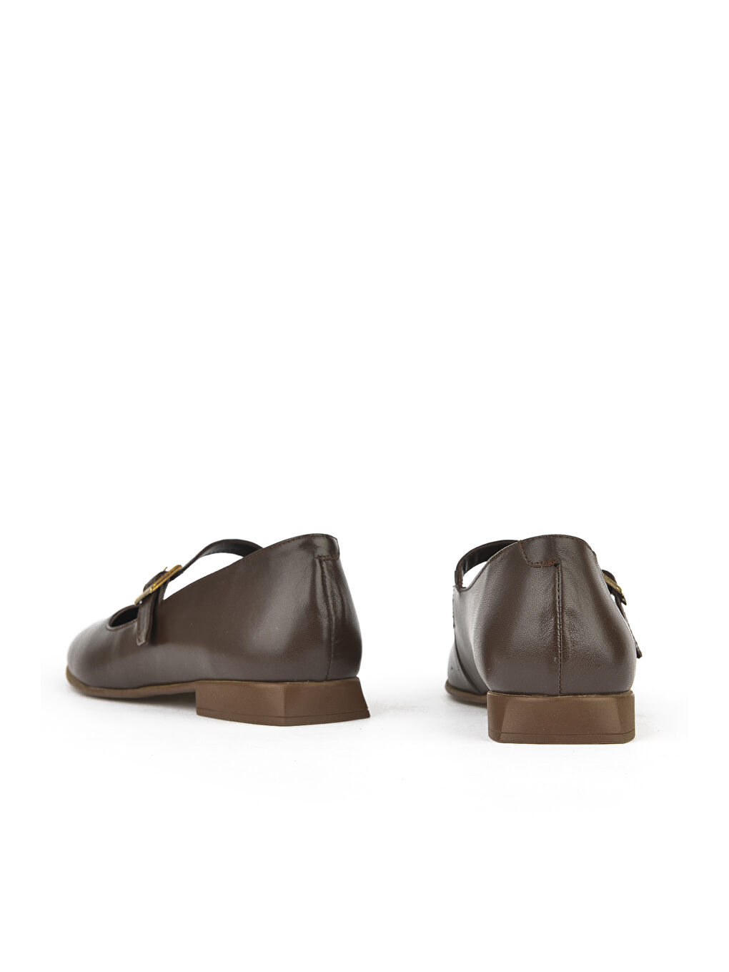 Kahverengi Kadın Hakiki Deri Babet 1531050Z25100780K Kahve-2