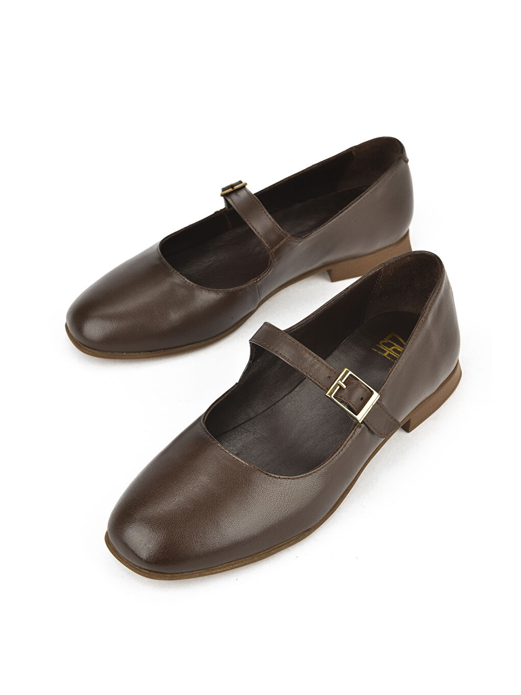 Kahverengi Kadın Hakiki Deri Babet 1531050Z25100780K Kahve-4